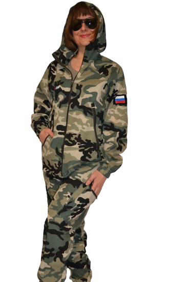 летний женский камуфляжный костюм "Тайган" в расцветке темный мультикам фото-4