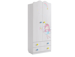 Чудо Шкаф комбинированный с ящиками двухстворчатый  (800х420х1910)