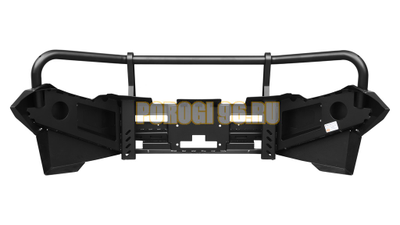 Передний силовой бампер серии Трофи на Mitsubishi L200 V 2015-2018 (02.033.01)