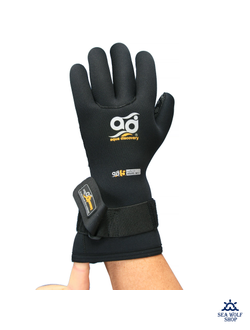 Перчатки неопреновые 5мм AquaDiscovery «VELCRO» р.M