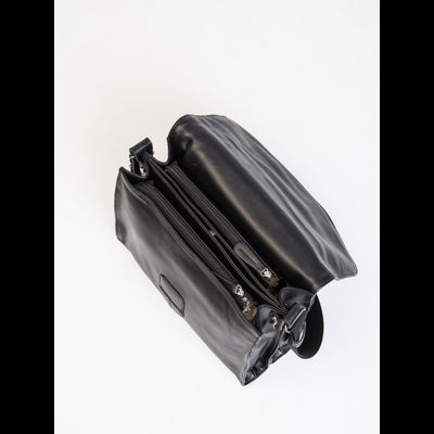 Кожаная сумка через плечо Albano black (арт. 5006-01)