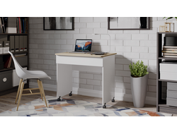 Стол компьютерный Diamond тип 2 Дуб Сонома/Белый