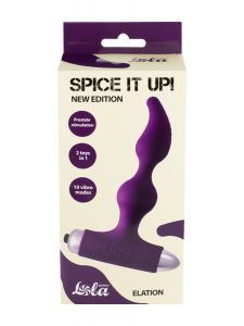 8018-04 АНАЛЬНАЯ ПРОБКА С ВИБРАЦИЕЙ SPICE IT UP NEW EDITION ELATION ULTRAVIOLET