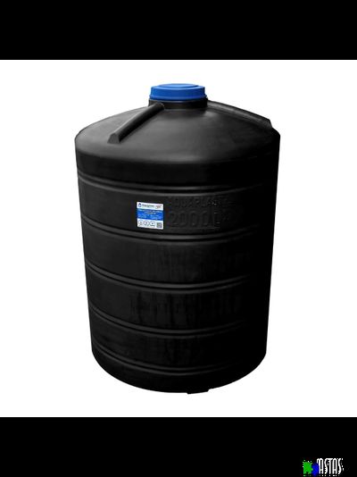 Емкость 2м3 черная вертикальная