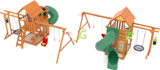 Детская площадка IgraGrad Крафт Pro 4 с трубой