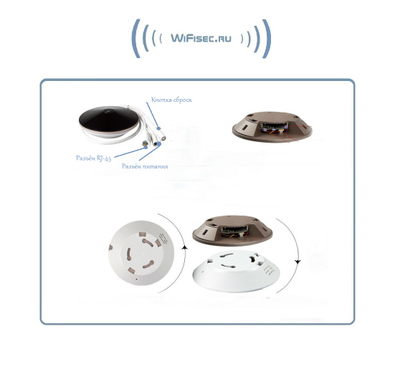 Потолочная - настенная WiFi/LAN видеокамера панорамная с DVR, 960P HD (YooSee)