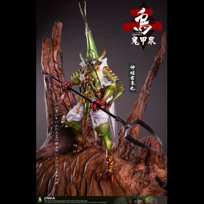 Самурай-кузнечик, зеленый - КОЛЛЕКЦИОННАЯ ФИГУРКА 1/12 Soldier - Gweitong series 2 (CT00A) - CROW TOYS