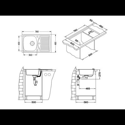 Мойка Alveus Record 30 угольный