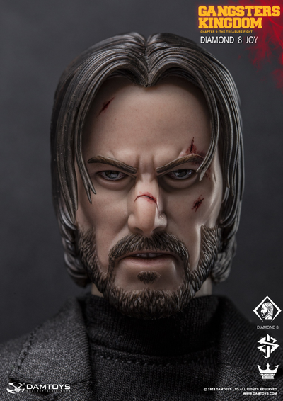 Джон Уик (Киану Ривз, "Джон Уик") - Коллекционная ФИГУРКА 1/6 scale Gangsters Kingdom DIAMOND 8 JOY (GK028A) - DAMTOYS