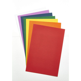 Набор для творчества цветная бумага с фактур.тиснением., а4, 7 листов, 7цветов. 11-407-197