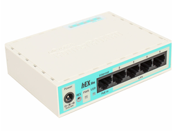 MikroTik RB750r2 hEX lite Маршрутизатор 4 порта 100Мбит/сек. + 1 порт WAN 100Мбит/сек.