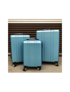 Комплект из 3х чемоданов Поликарбонат Olard S,M,L голубой