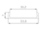 Алюминиевый профиль LC-LP-0733-2 (2 метра) (копия)