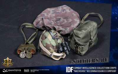 Шлем с прибором ночного видения AN/PVS-14 NVG и маскировочным чехлом (Мицнефет) (DAM 78043) - DAMTOYS