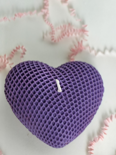 Свеча "Сердце" Фиолет