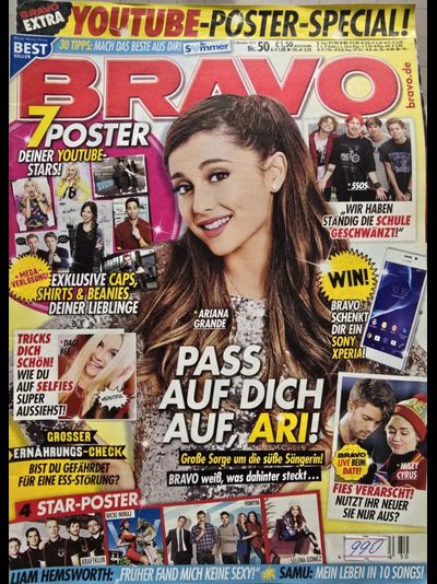 BRAVO Magazine № 50 2014 Ariana Grande Cover