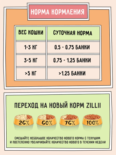 Zilli (Зилли) Влажный корм (консервы) для взрослых кошек с лососем 100 г