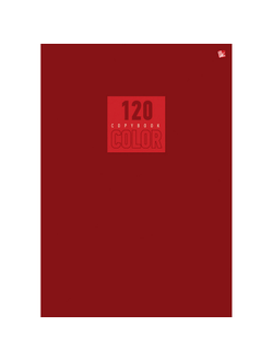 Бизнес-тетрадь А5 120л, клетка, швейно-клеевое крепление красный Т51205172