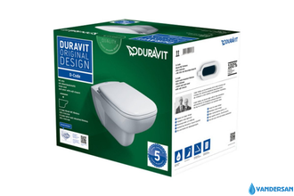 Подвесной унитаз DURAVIT D-code 45700900A1 с сиденьем