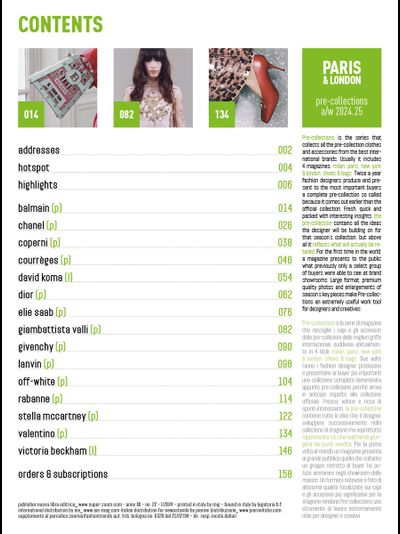 Pre-Collections Magazine Paris &amp; London Autumn-Winter 2025