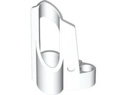 Technic, Panel Fairing # 5 Small Short, Large Hole, Side A, White (32527 / 4144129 / 4223032)