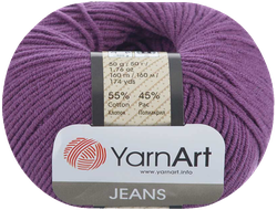 Jeans Yarn Art пряжа цвет № 50 ежевика