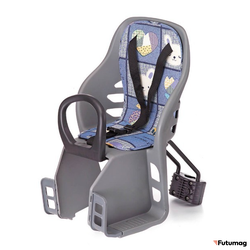 Детское кресло для велосипеда Tech Team YC-689 Переднее с креплением на подседельную трубу