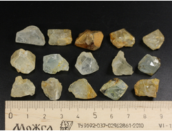 Топаз, кристалл, "дикий", в ассортименте, Россия, Забайкальский край (13-18 мм, 2-3 г) №36032