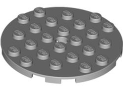 Plate, Round 6 x 6 with Hole, Light Bluish Gray (11213 / 6015349)