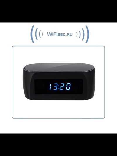 IP видеоняня WiFi (Часы настольные, овальные) с аккумулятором  с DVR, Full HD  (Pro iCam)