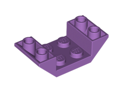 Slope, Inverted 45 4 x 2 Double with 2 x 2 Cutout, Medium Lavender (4871 / 6133798)