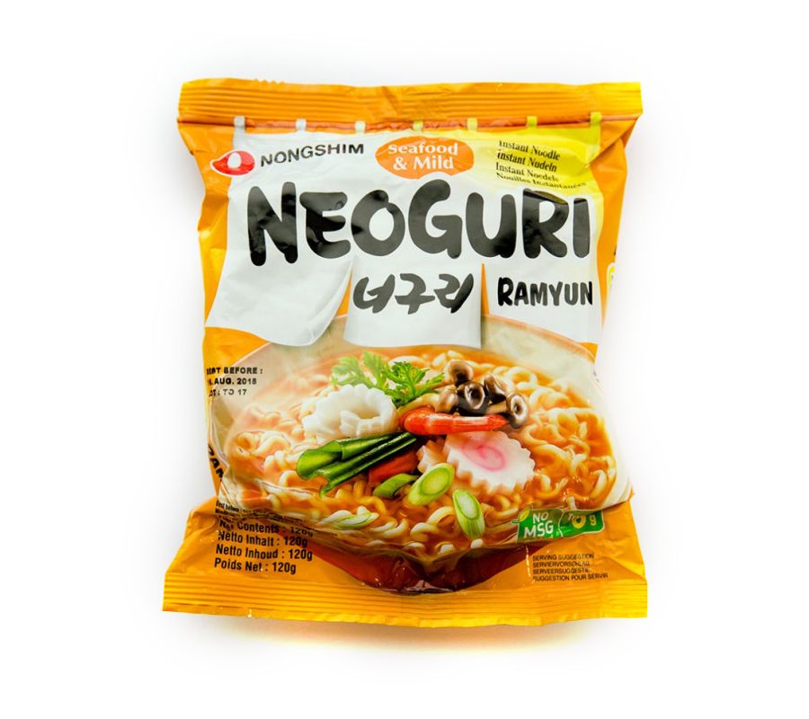 Корейская лапша быстрого приготовления "NONGSHIM" Лапша НЕОГУРИ среднеострая с морепродуктами (NEOGU