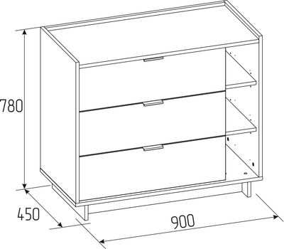 Гостиная ФЛЕКС - ФЛЕКС 6 Комод