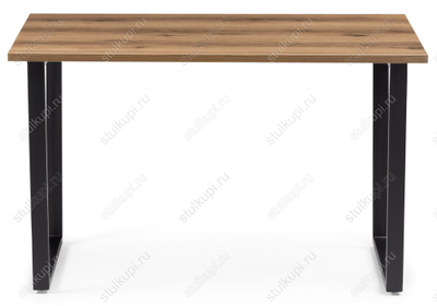 Стол Лота Лофт 120 25 мм дуб делано темный / черный матовый