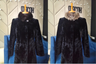 Замена мехового воротника на шубе.
