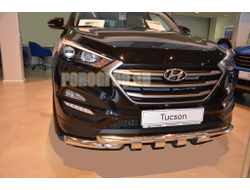 Защита переднего бампера G d60/60 для Hyundai Tucson (2018-2021)