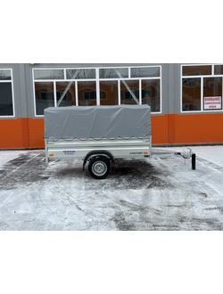 Прицеп «Спутник PRO» (2155x1300x480) увеличенный борт, оцинкованная рама, с силовым подрамником