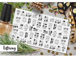 L118 Слайдер-дизайны с надписями в интернет-магазине m-nails.ru