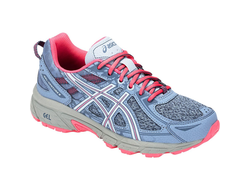 Кроссовки ASICS GEL-VENTURE6 GS т.голубой/розовый/серый  1014А077-400  (Размер: 6,5)