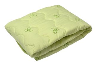 Одеяло в сатине облегчённое (наполнитель бамбук), р-р: 110*140 см.