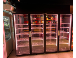 Морозильная камера на 4 стеклянных двери Коловрат 4, -15°C