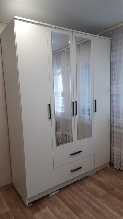 Шкаф 4-х створчатый Фьюжн ШК-14 белый (БТС)