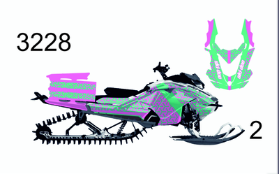 Наклейки на снегоход GEN4 G4 SKI DOO summit 2017 - 2021 #3228