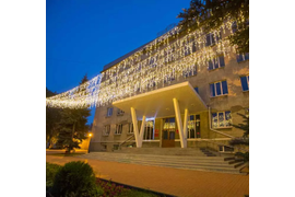 Монтаж гирлянды "Бахрома" Казань