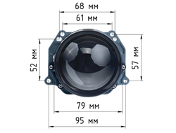 Билед модули Aozoom A20 2024 3.0 дюйма, 2 чипа, 5500K, 12V, 53W/70W, крепление 3R (комплект, 2шт)
