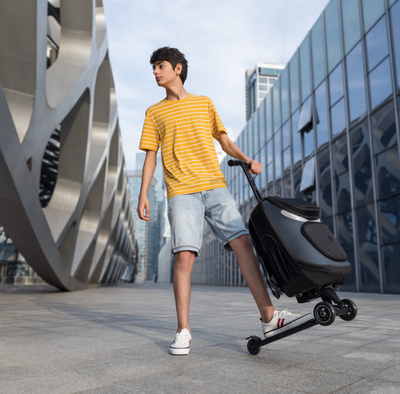 Рюкзак-самокат Micro Кикпэк черный