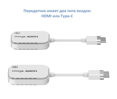 DE/VT-WS015 беспроводной HDMI удлинитель  для Full HD HDMI (до 30 м.) вход HDMI или Type-C