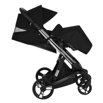Коляска 3в1 ibebe i-stop Ткань Black, CHROME рама