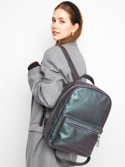 Женский кожаный рюкзак Albiate Premium northern lights 
(арт. 3103-57)