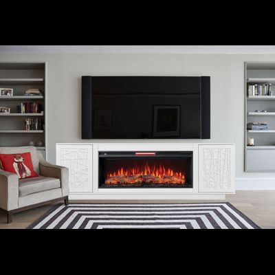Линейный электрокамин Майами WT с очагом Joker 45